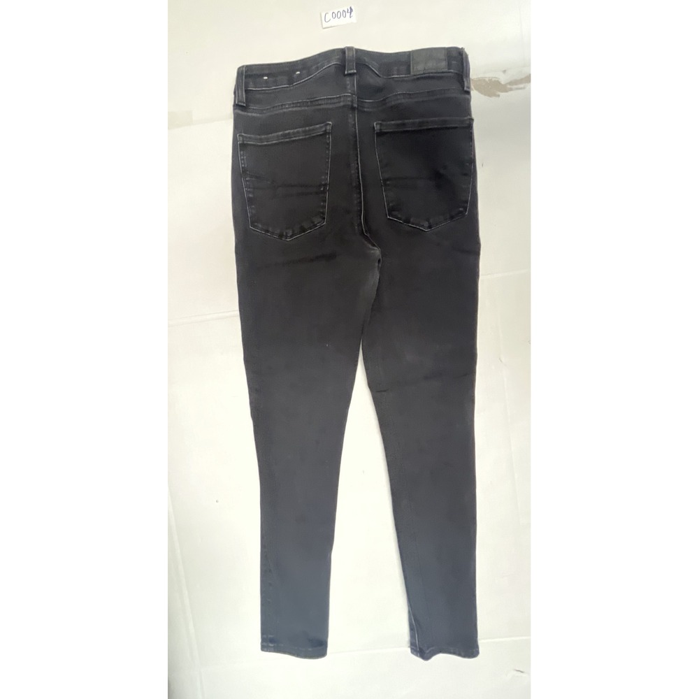 American Eagle Black 360 Next Level Stretch Skinny Jeans High Rise Womens Size 6 - Picture 3 of 5